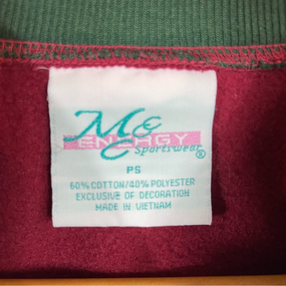 Vintage MC Sportswear Cozy Snowman Sweater S Petite Double Crew Neck Christmas - Picture 6 of 6